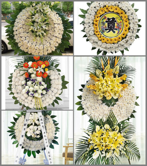 湖南永州祁阳县潘市镇老司里村花圈速递